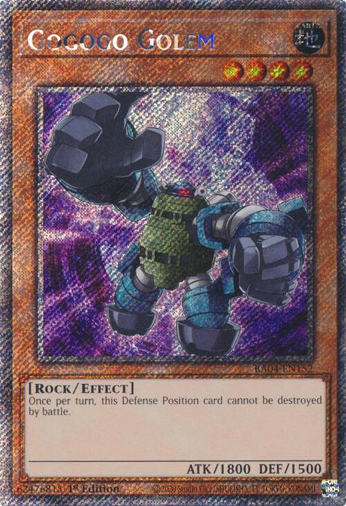 Gogogo Golem [RA04-EN152] Platinum Secret Rare | GnG Games