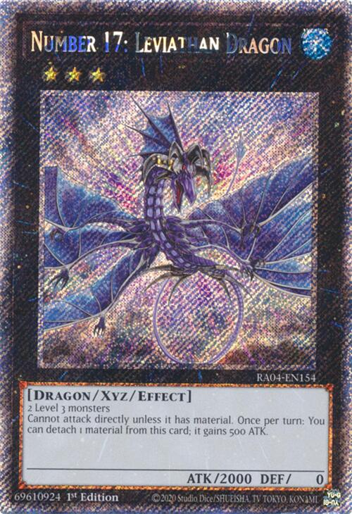 Number 17: Leviathan Dragon [RA04-EN154] Platinum Secret Rare | GnG Games
