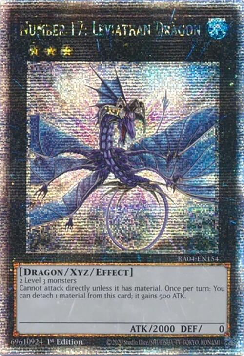 Number 17: Leviathan Dragon [RA04-EN154] Quarter Century Secret Rare | GnG Games