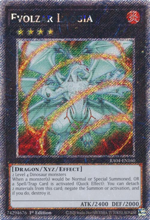 Evolzar Laggia [RA04-EN160] Platinum Secret Rare | GnG Games