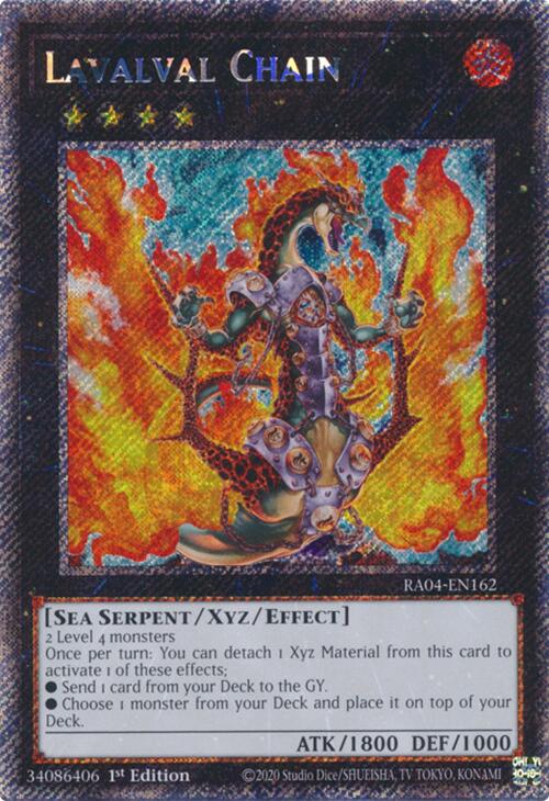 Lavalval Chain [RA04-EN162] Platinum Secret Rare | GnG Games