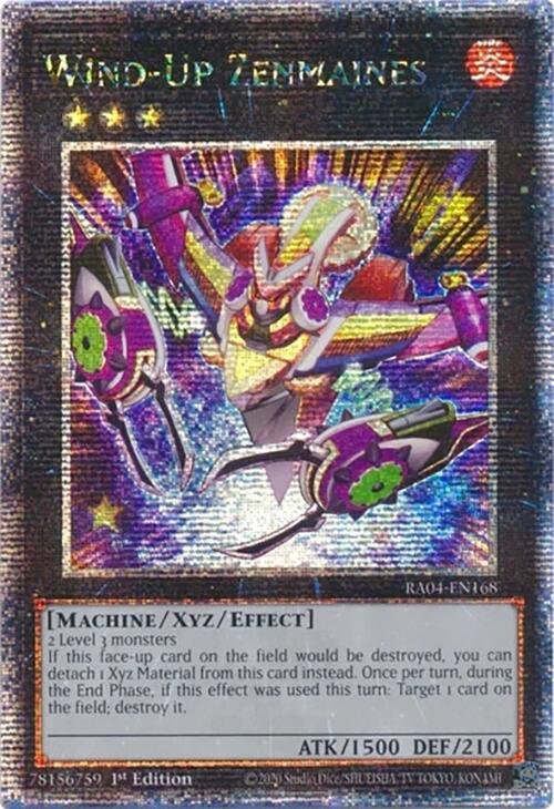 Wind-Up Zenmaines [RA04-EN168] Quarter Century Secret Rare | GnG Games