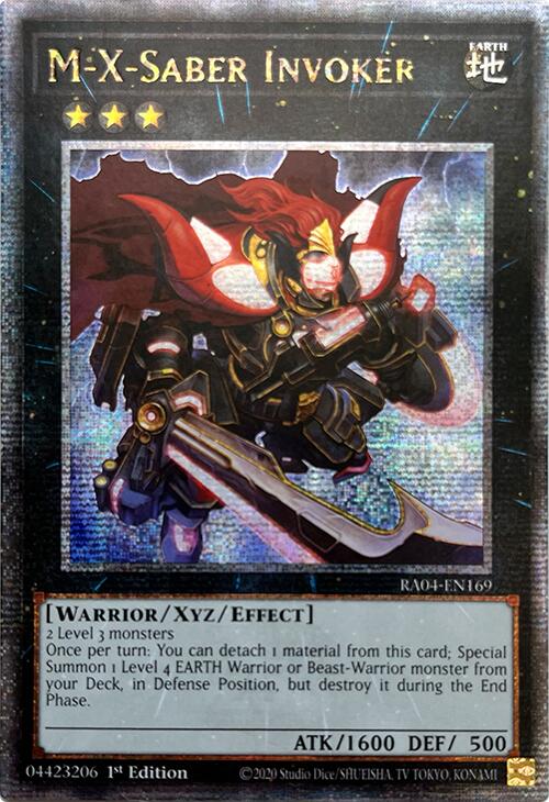 M-X-Saber Invoker [RA04-EN169] Quarter Century Secret Rare | GnG Games