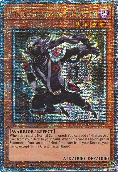 Ninja Grandmaster Hanzo [RA04-EN173] Quarter Century Secret Rare | GnG Games