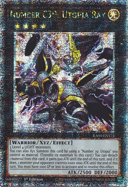 Number C39: Utopia Ray [RA04-EN174] Quarter Century Secret Rare | GnG Games