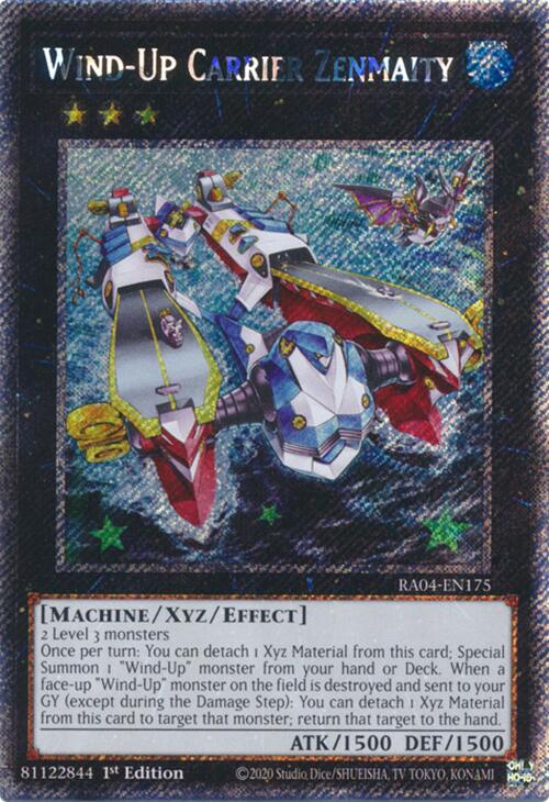 Wind-Up Carrier Zenmaity [RA04-EN175] Platinum Secret Rare | GnG Games