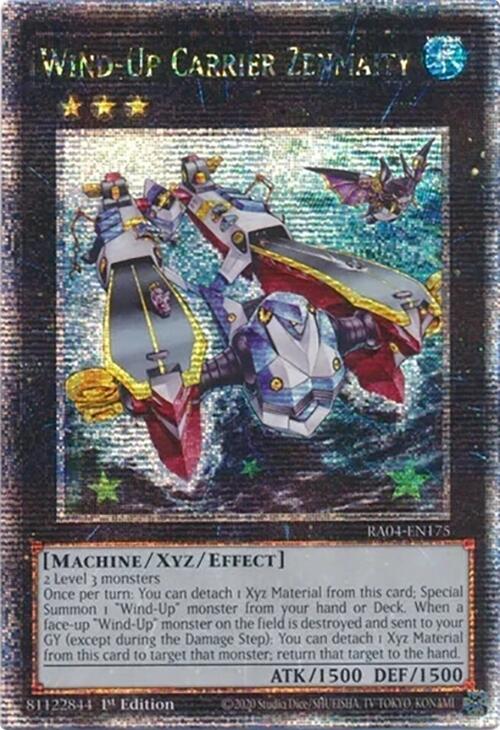 Wind-Up Carrier Zenmaity [RA04-EN175] Quarter Century Secret Rare | GnG Games