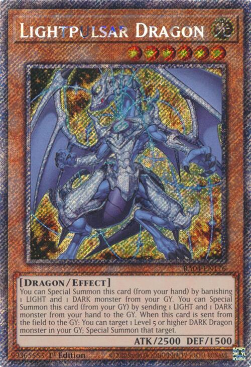 Lightpulsar Dragon [RA04-EN176] Platinum Secret Rare | GnG Games