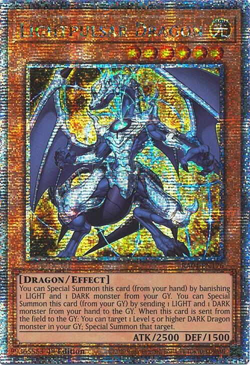 Lightpulsar Dragon [RA04-EN176] Quarter Century Secret Rare | GnG Games