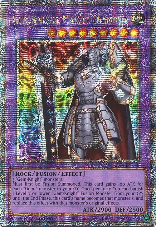 Gem-Knight Master Diamond [RA04-EN178] Quarter Century Secret Rare | GnG Games