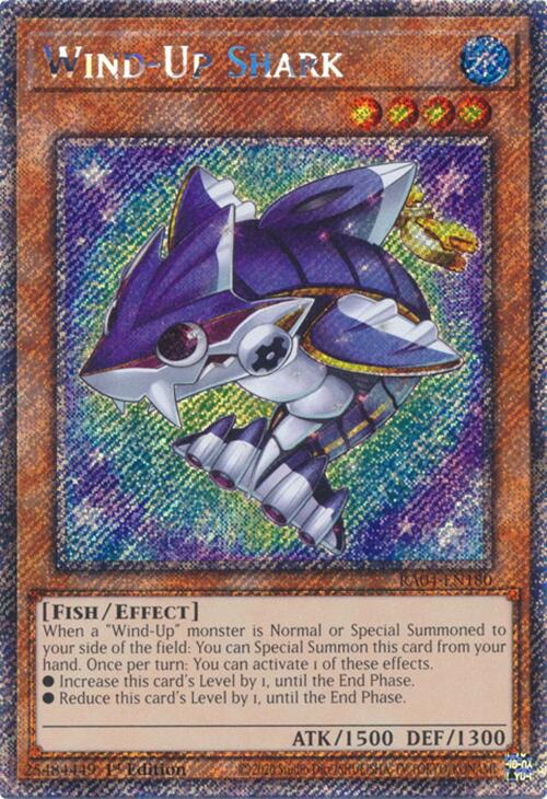 Wind-Up Shark [RA04-EN180] Platinum Secret Rare | GnG Games