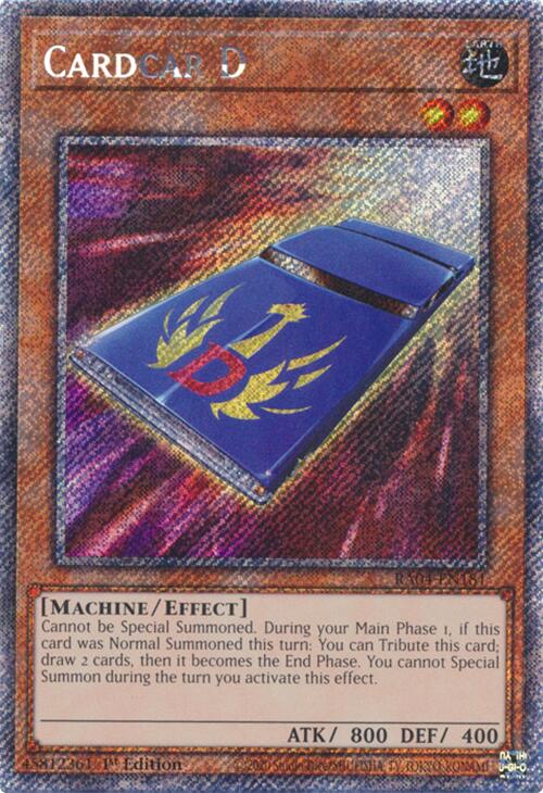 Cardcar D [RA04-EN181] Platinum Secret Rare | GnG Games