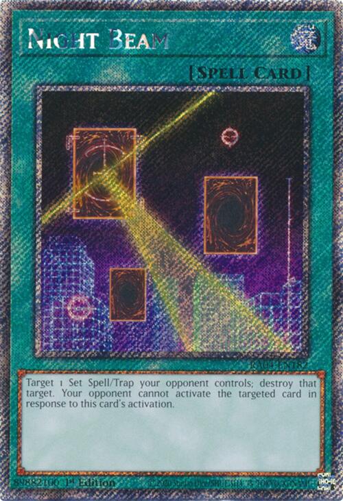 Night Beam [RA04-EN182] Platinum Secret Rare | GnG Games