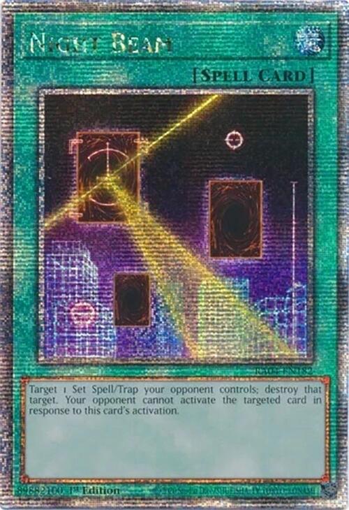 Night Beam [RA04-EN182] Quarter Century Secret Rare | GnG Games