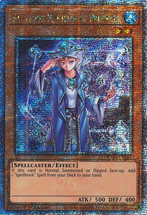 Spellbook Magician of Prophecy [RA04-EN183] Quarter Century Secret Rare | GnG Games