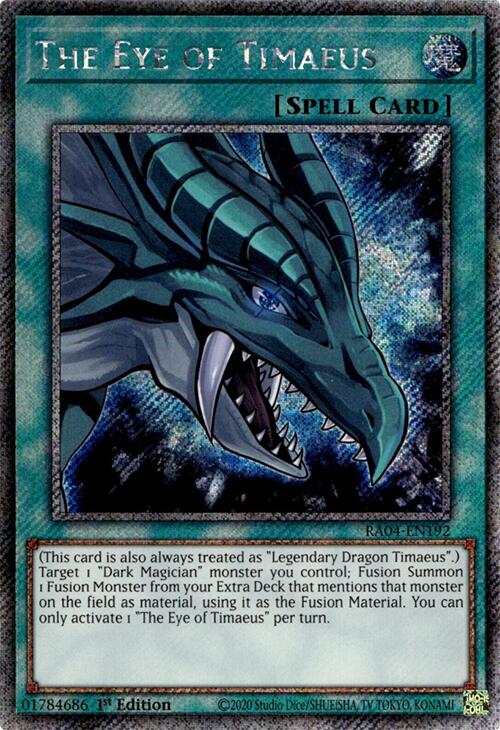 The Eye of Timaeus [RA04-EN192] Platinum Secret Rare | GnG Games