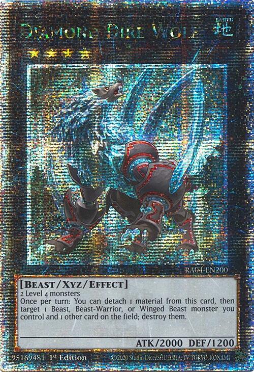 Diamond Dire Wolf [RA04-EN200] Quarter Century Secret Rare | GnG Games
