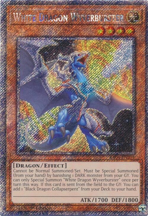 White Dragon Wyverburster [RA04-EN203] Platinum Secret Rare | GnG Games