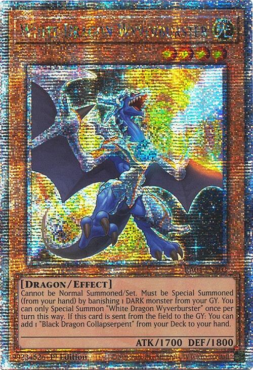 White Dragon Wyverburster [RA04-EN203] Quarter Century Secret Rare | GnG Games