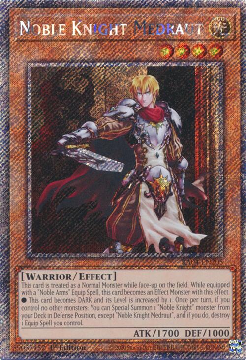 Noble Knight Medraut [RA04-EN205] Platinum Secret Rare | GnG Games