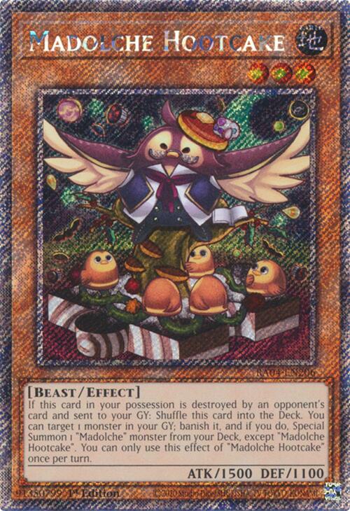 Madolche Hootcake [RA04-EN206] Platinum Secret Rare | GnG Games