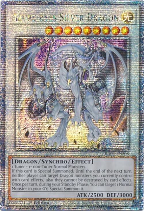 Azure-Eyes Silver Dragon [RA04-EN208] Quarter Century Secret Rare | GnG Games