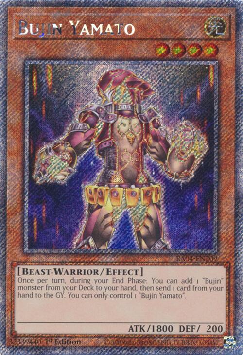 Bujin Yamato [RA04-EN209] Platinum Secret Rare | GnG Games