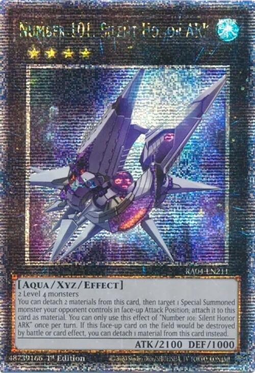 Number 101: Silent Honor ARK [RA04-EN211] Quarter Century Secret Rare | GnG Games