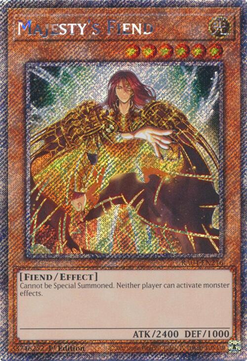 Majesty's Fiend [RA04-EN216] Platinum Secret Rare | GnG Games
