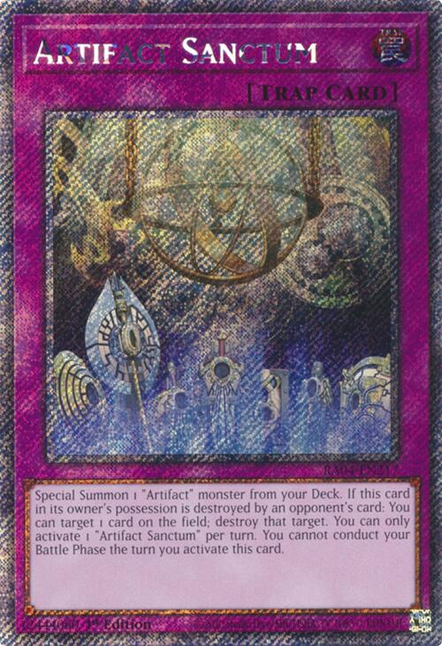 Artifact Sanctum [RA04-EN217] Platinum Secret Rare | GnG Games