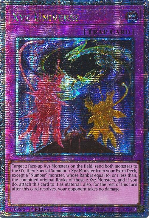 Xyz Universe [RA04-EN218] Quarter Century Secret Rare | GnG Games