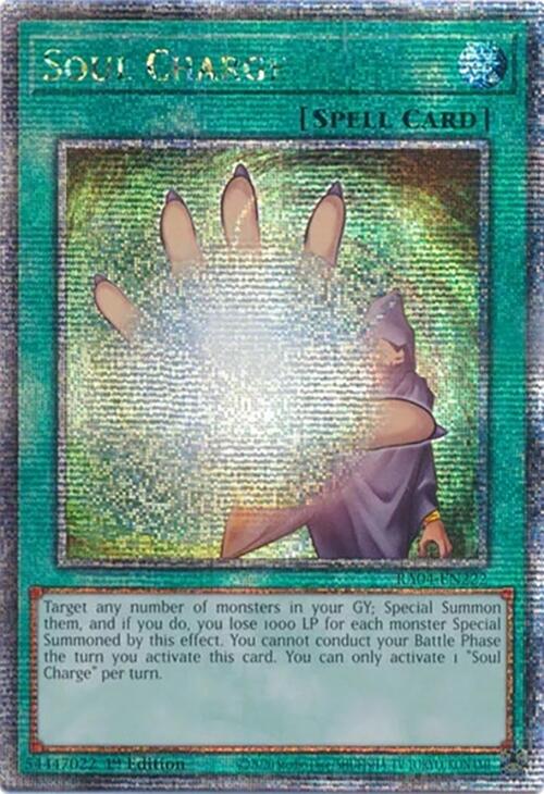 Soul Charge [RA04-EN222] Quarter Century Secret Rare | GnG Games