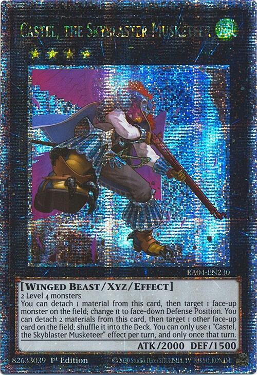 Castel, the Skyblaster Musketeer [RA04-EN230] Quarter Century Secret Rare | GnG Games