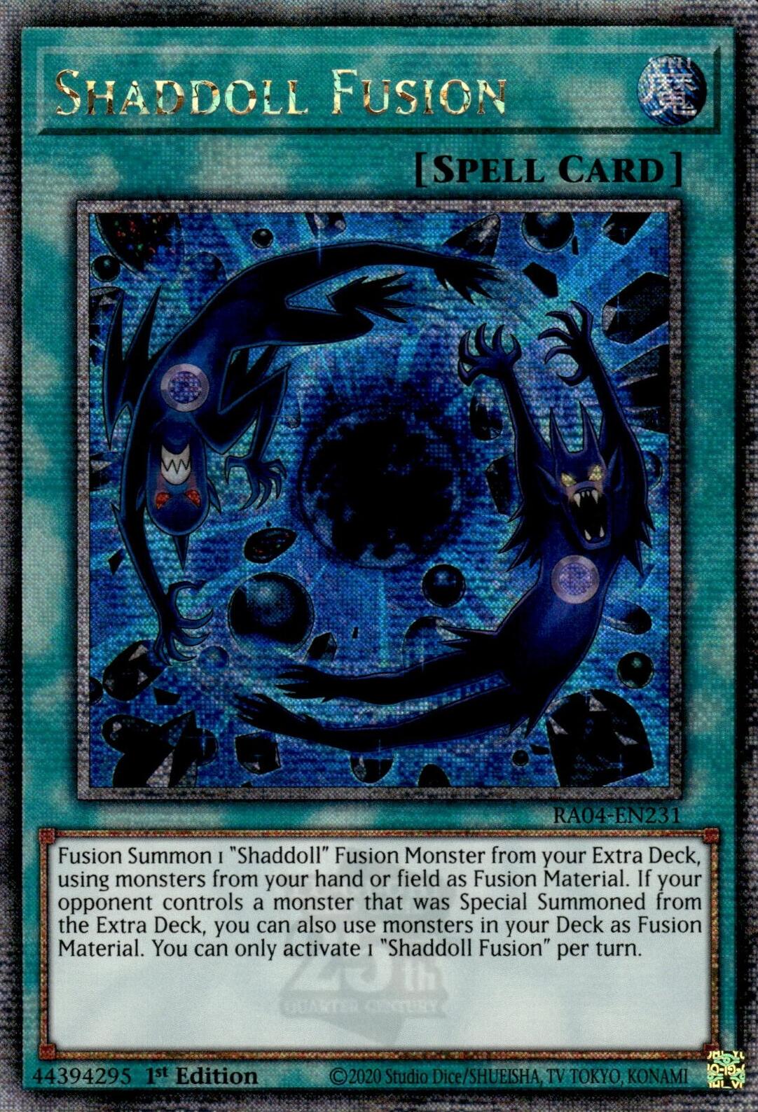 Shaddoll Fusion [RA04-EN231] Quarter Century Secret Rare | GnG Games