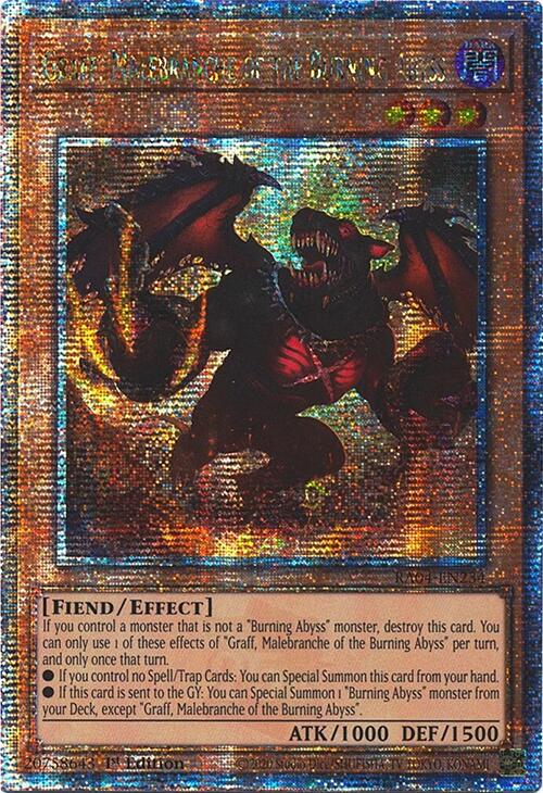 Graff, Malebranche of the Burning Abyss [RA04-EN234] Quarter Century Secret Rare | GnG Games