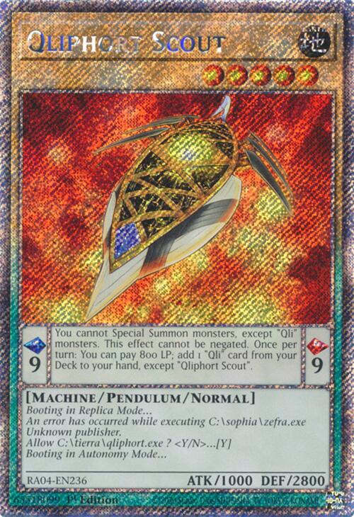 Qliphort Scout [RA04-EN236] Platinum Secret Rare | GnG Games