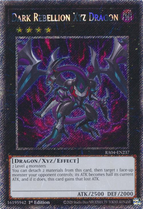 Dark Rebellion Xyz Dragon [RA04-EN237] Platinum Secret Rare | GnG Games
