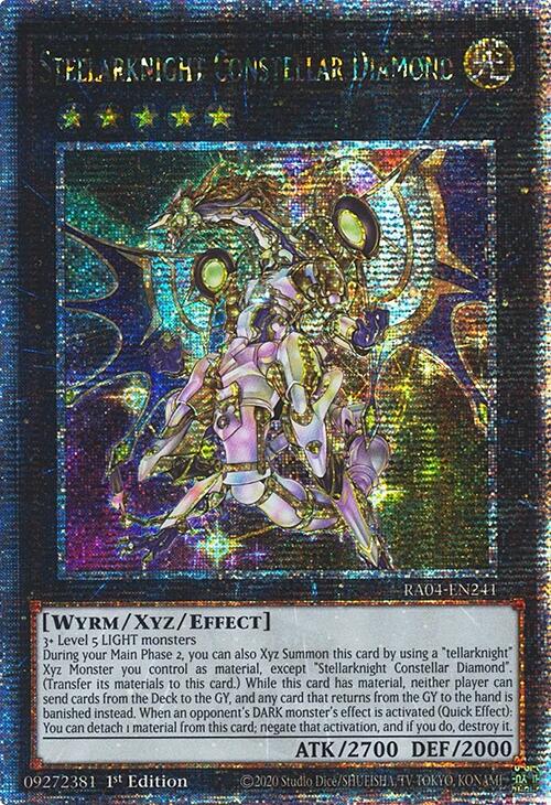 Stellarknight Constellar Diamond [RA04-EN241] Quarter Century Secret Rare | GnG Games