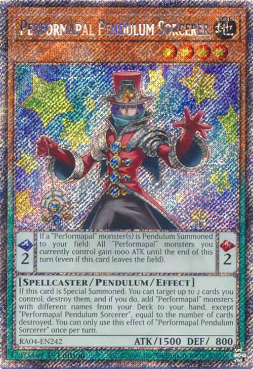 Performapal Pendulum Sorcerer [RA04-EN242] Platinum Secret Rare | GnG Games