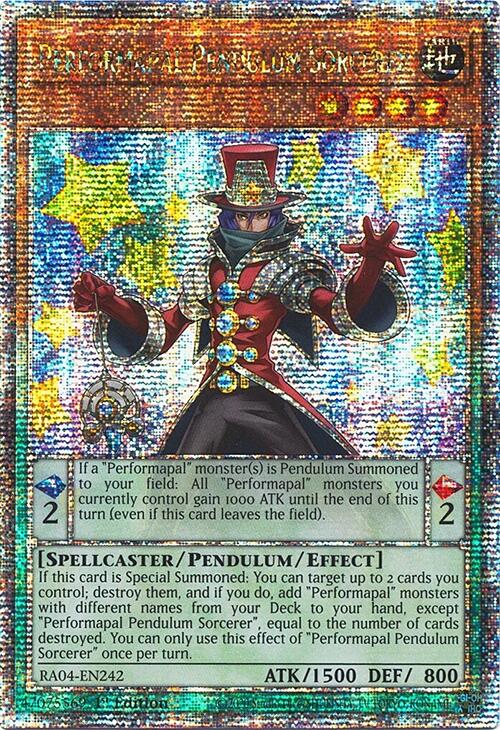 Performapal Pendulum Sorcerer [RA04-EN242] Quarter Century Secret Rare | GnG Games