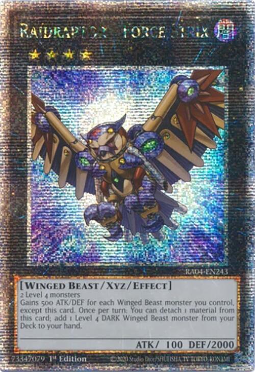 Raidraptor - Force Strix [RA04-EN243] Quarter Century Secret Rare | GnG Games