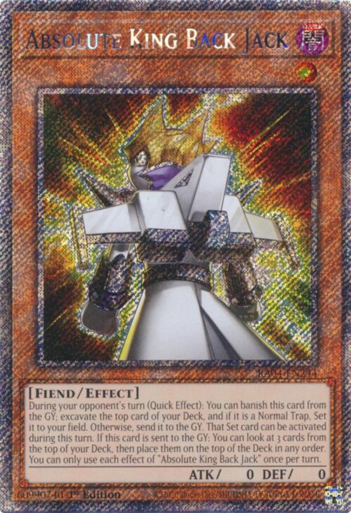 Absolute King Back Jack [RA04-EN244] Platinum Secret Rare | GnG Games