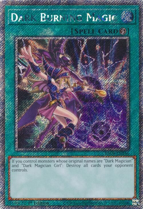 Dark Burning Magic [RA04-EN246] Platinum Secret Rare | GnG Games