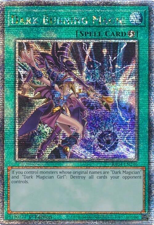 Dark Burning Magic [RA04-EN246] Quarter Century Secret Rare | GnG Games