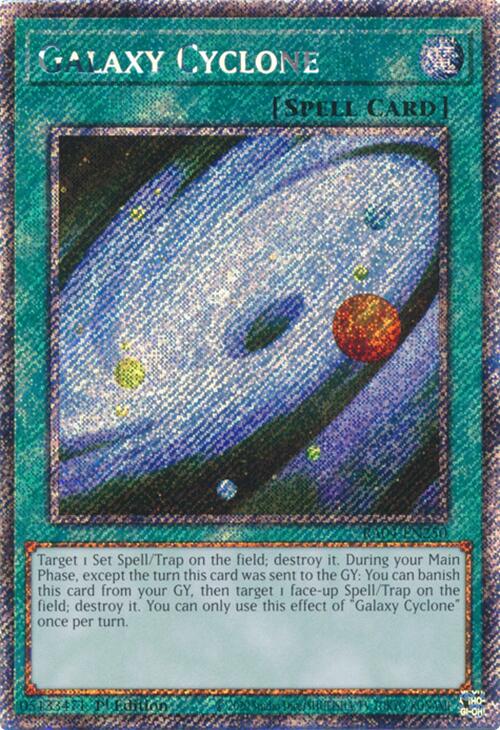 Galaxy Cyclone [RA04-EN250] Platinum Secret Rare | GnG Games