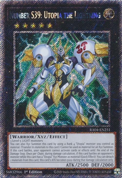 Number S39: Utopia the Lightning [RA04-EN251] Platinum Secret Rare | GnG Games