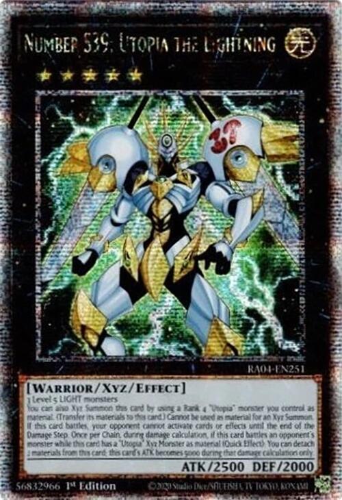 Number S39: Utopia the Lightning [RA04-EN251] Quarter Century Secret Rare | GnG Games