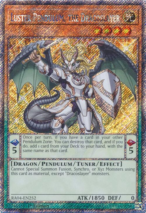 Luster Pendulum, the Dracoslayer [RA04-EN252] Platinum Secret Rare | GnG Games