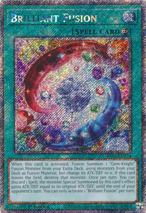 Brilliant Fusion [RA04-EN254] Platinum Secret Rare | GnG Games