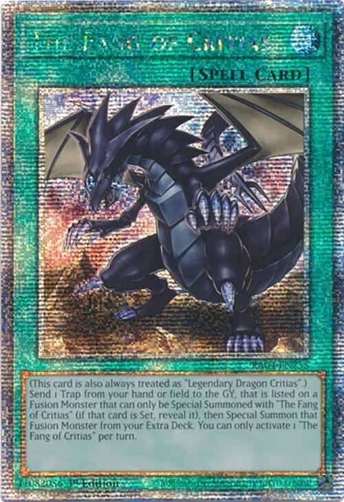 The Fang of Critias [RA04-EN255] Quarter Century Secret Rare | GnG Games